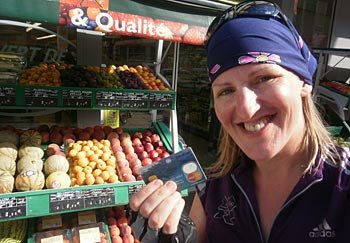 my Travel Cash sponsors Kerry O'Neill on her 2,000 mile cycle from Bristol to Rome
