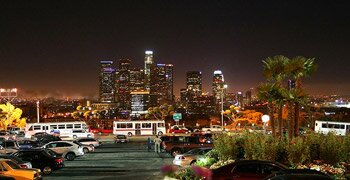 Image depicting Los Angeles at night.