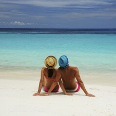 Couple on a beach