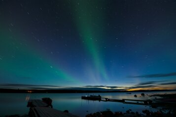 Star Trails and Aurora