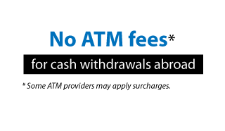 1% cashback, no atm fees
